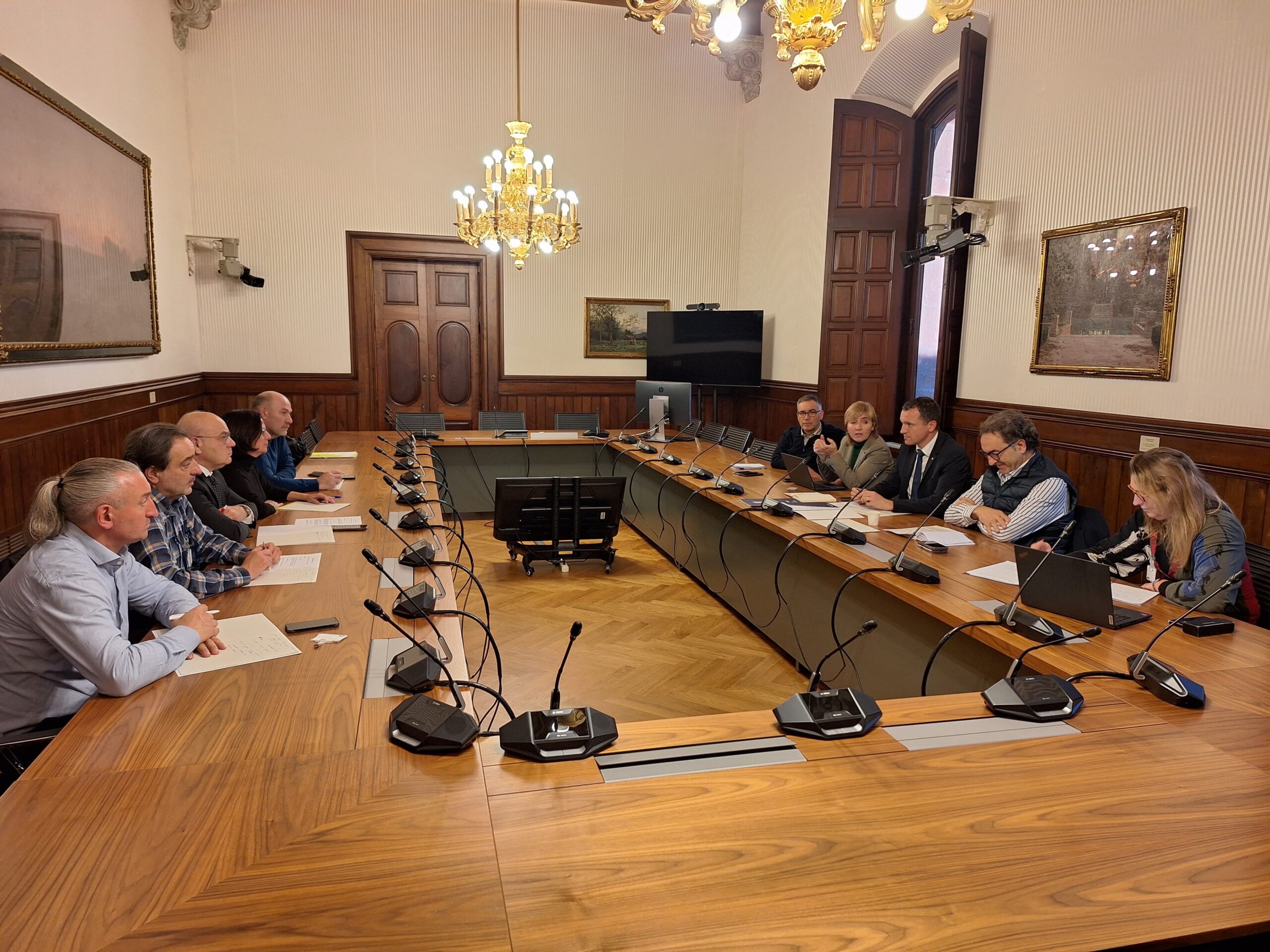 Reunió bilateral amb el conseller d'Agricultura al Parlament