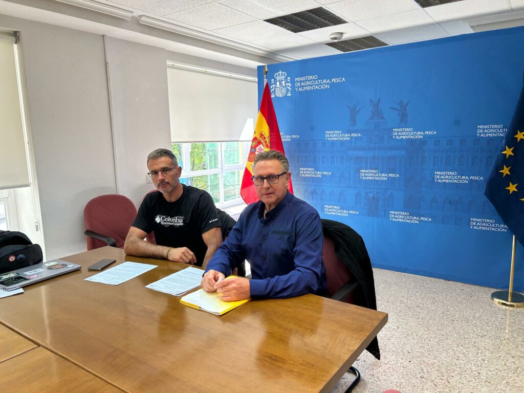 Esquerra a dreta: Joaquín Gargallo, responsable del Boví de Carn de COAG, i Jaume Bernis, representant de JARC a COAG i responsable de ramaderies de COAG.